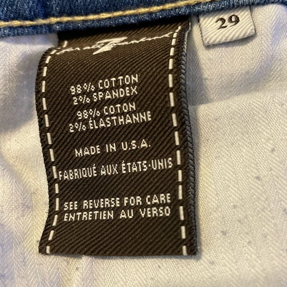 7 for all mankind cropped Jeans Size 29 - Picture 3 of 9